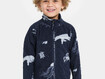 Fliispusa Didriksons Monte Printed Kids' Full-Zip 10 tumesinine