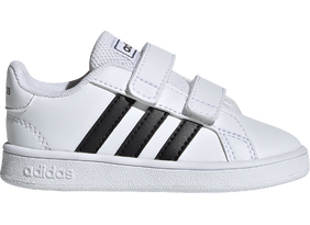 Laste vabaajajalatsid adidas GRAND COURT I valge/must