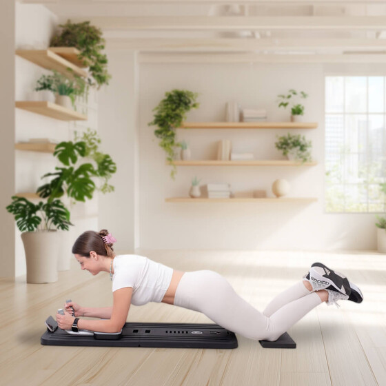 Pilates Reformer inSPORTline Trancer Basic lilla