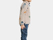 Fliispusa Didriksons Monte Printed Kids' Full-Zip 10 beež