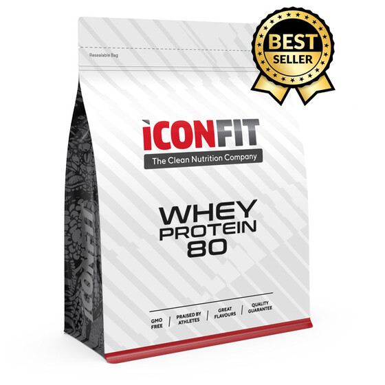 Iconfit Whey Protein 80 maasikas 1 kg