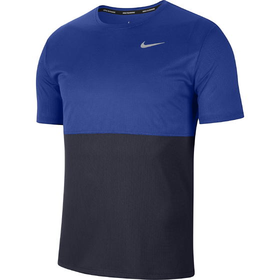 Treeningsärk Nike M NK DF RUN TOP SS sinine/must