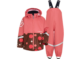 Laste vihmariiete komplekt Didriksons Waterman PR Kids Set roosa