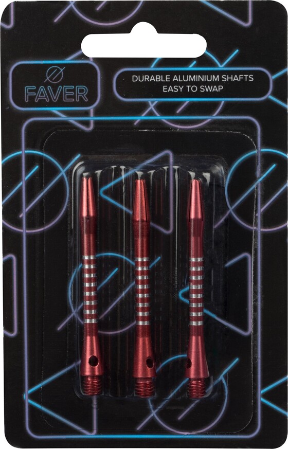 Nooltevarred Faver alumiinium (3 tk) punane