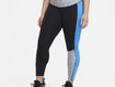 Treeningpüksid Nike W ONE CLRBK 7/8 TIGHT sinine/must