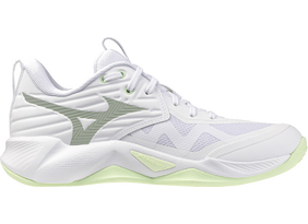 Naiste Võrkpallijalatsid Mizuno WAVE MOMENTUM PRO valge/heleroheline