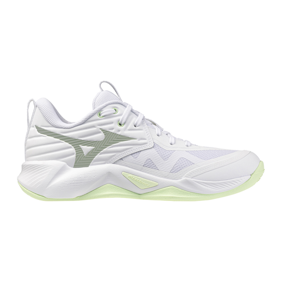 Võrkpallijalatsid Mizuno WAVE MOMENTUM PRO valge/heleroheline