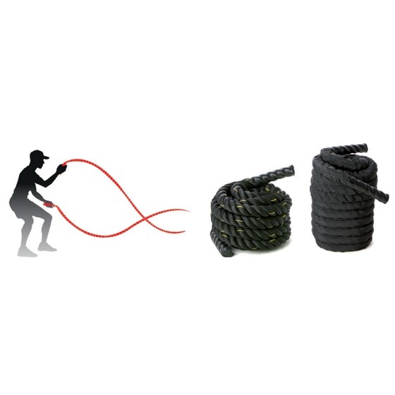 Fitnessköis BattleRope Tremblay 9m x 38mm