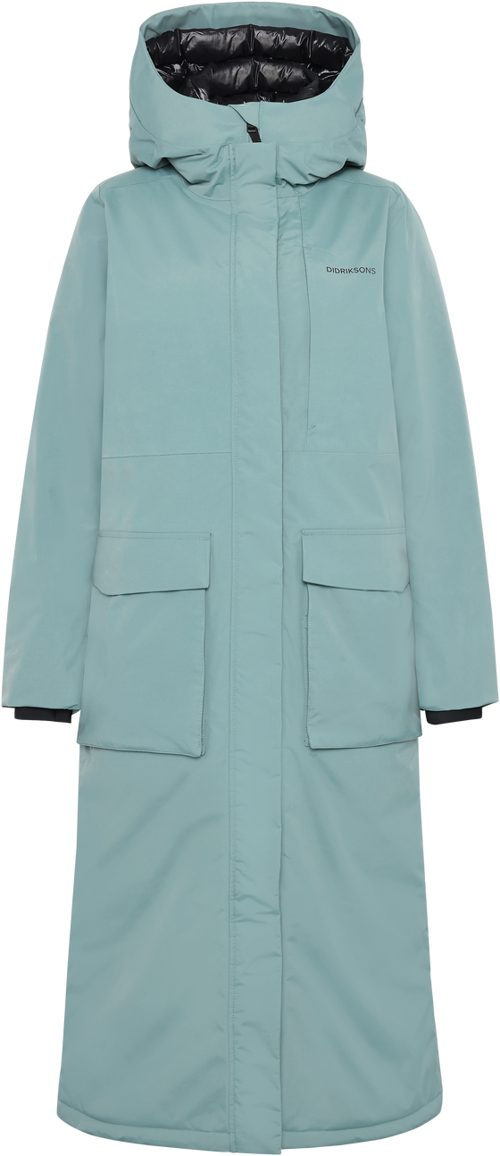 Parka Didriksons Leya 4 Long helesinine (Factory Blue)