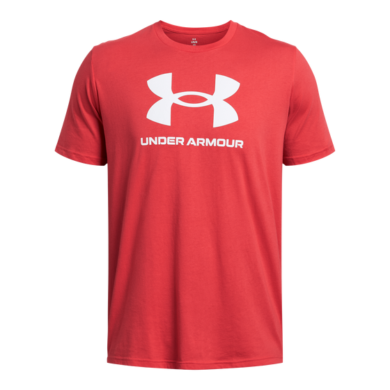 Treeningsärk Under Armour UA SPORTSTYLE LOGO UPDATE SS punane