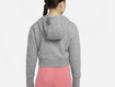 Dressipluus Nike Girls NSW CLUB FT CROP HOODIE HBR hall/roosa