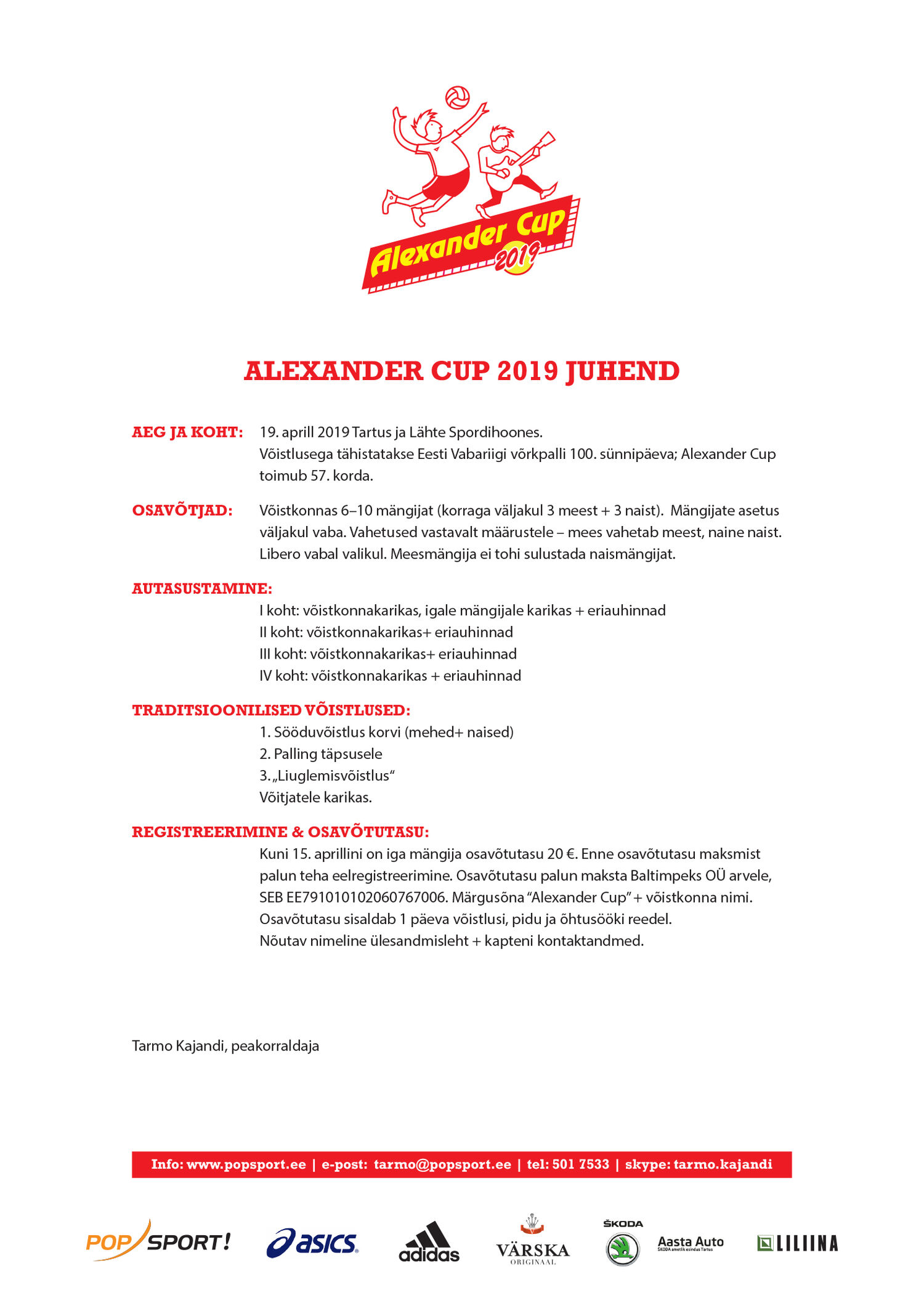 Pildid / - Alexander CUP 2019 juhend